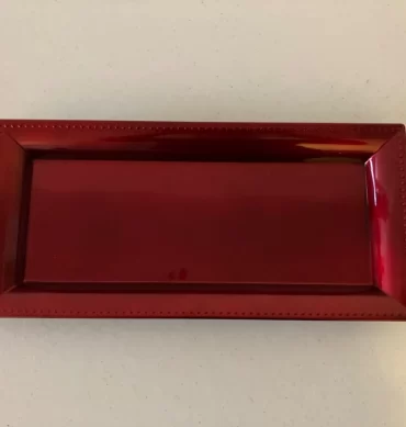 Rectangular Red Charger