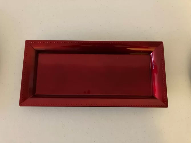 Rectangular Red Charger