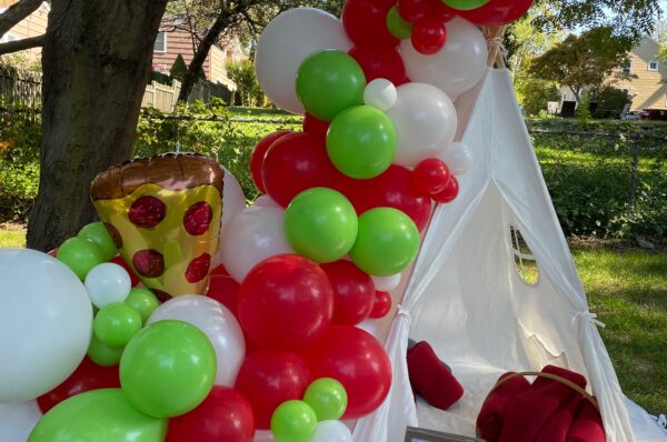 pizza balloons teepe